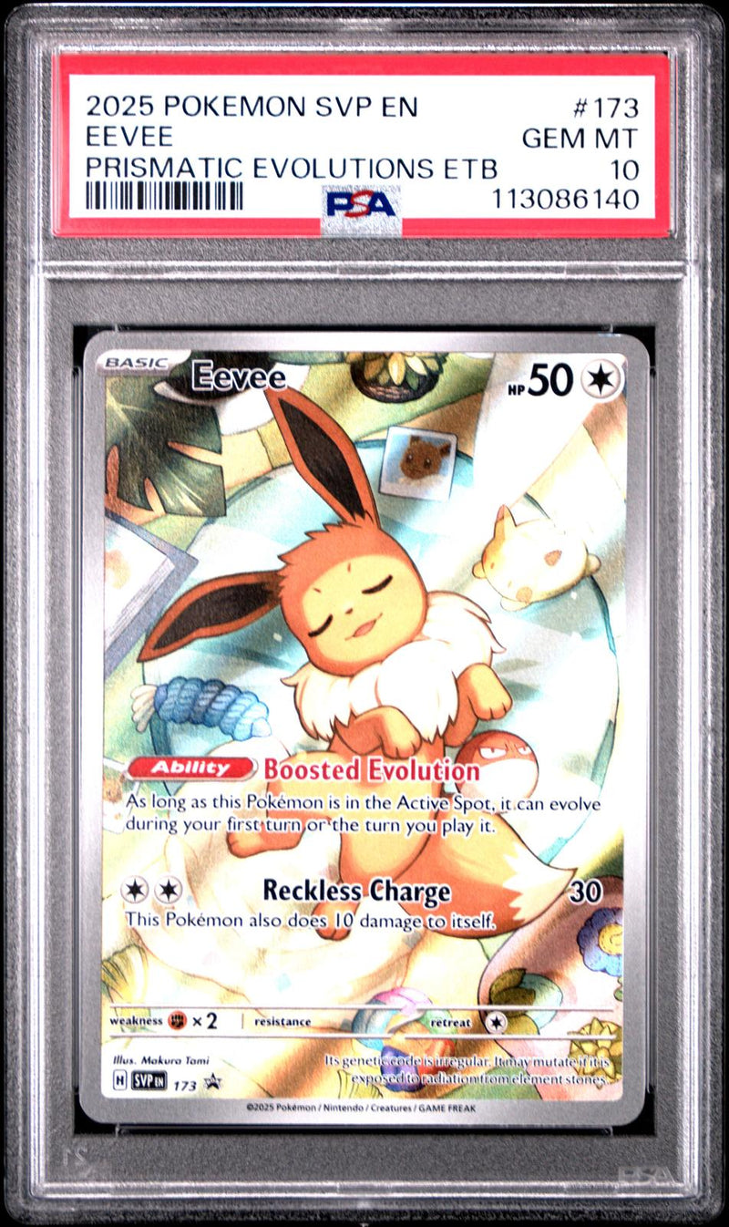 Eevee #173 2025 Pokemon Svp En-Scarlet & Violet Black Star Promos PSA 10