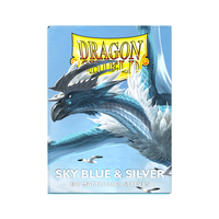 Dragon Shield: Standard 100ct Sleeves - Sky Blue & Silver (Dual Matte)