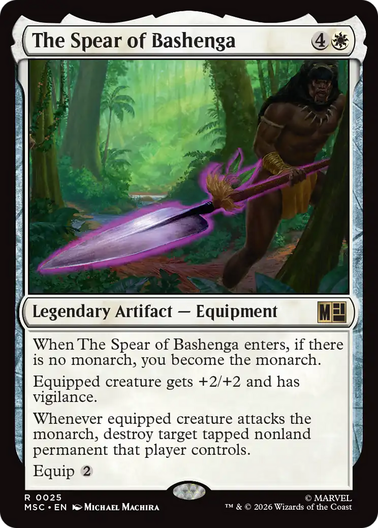The Spear of Bashenga (Surge Foil) [Marvel Super Heroes Commander]