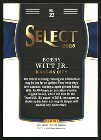 Bobby Witt Jr 2025 Panini Select #22 Global Icons