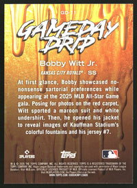 Bobby Witt Jr. 2026 Topps #GD-11 Gameday Drip
