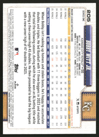 Bobby Witt Jr. 2026 Topps #205 Spring Training