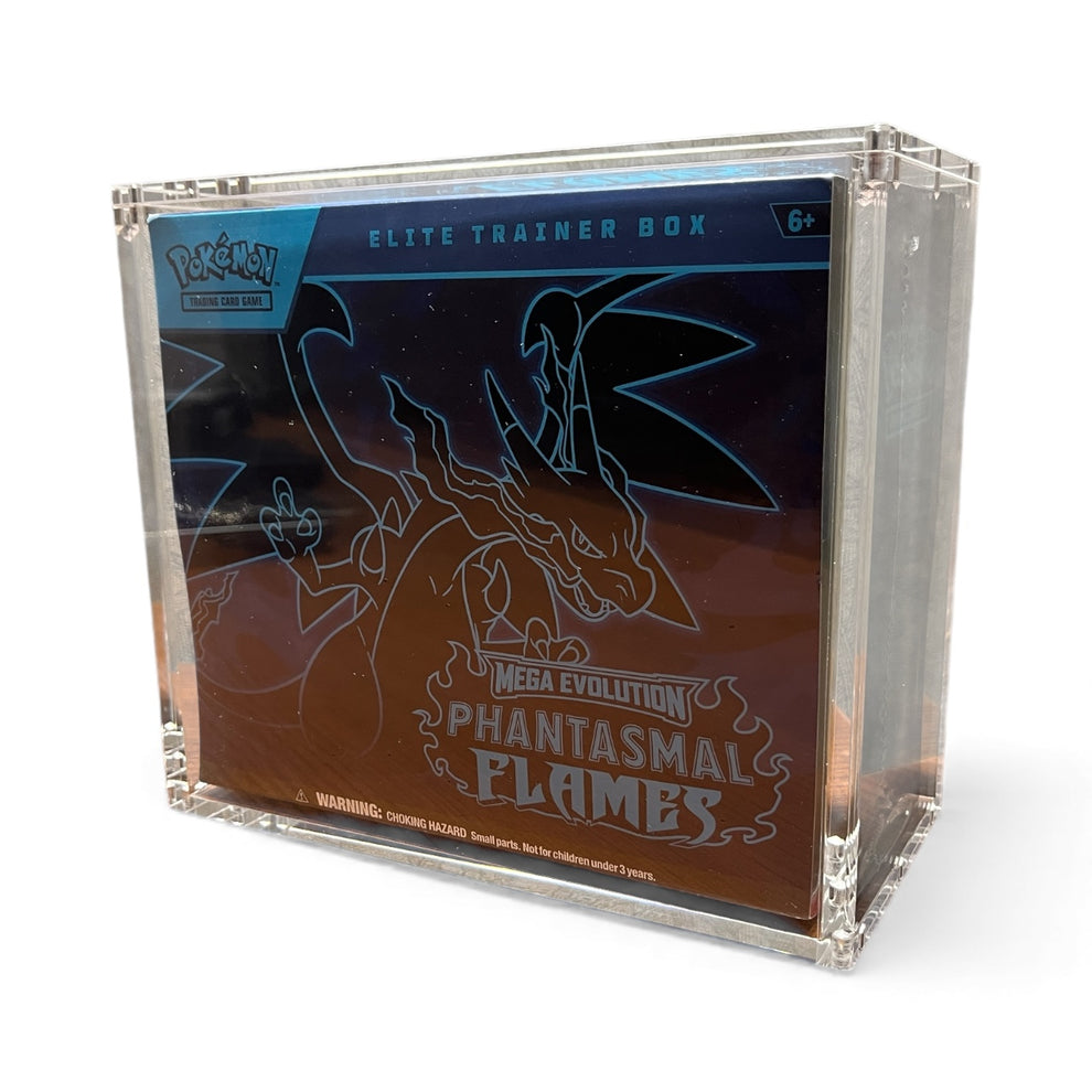 Titan Display Pokémon ETB Acrylic Display Box – Magnetic, Stackable Case