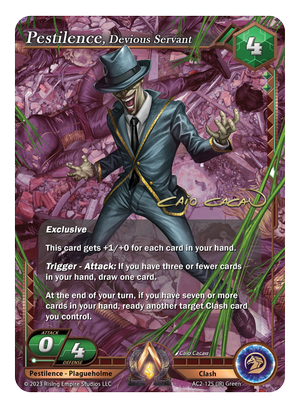 Pestilence, Devious Servant - Iconic Rare - AC2-125