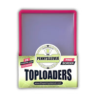 35 pt Colored Border Toploader (25 count) - The PennySleever