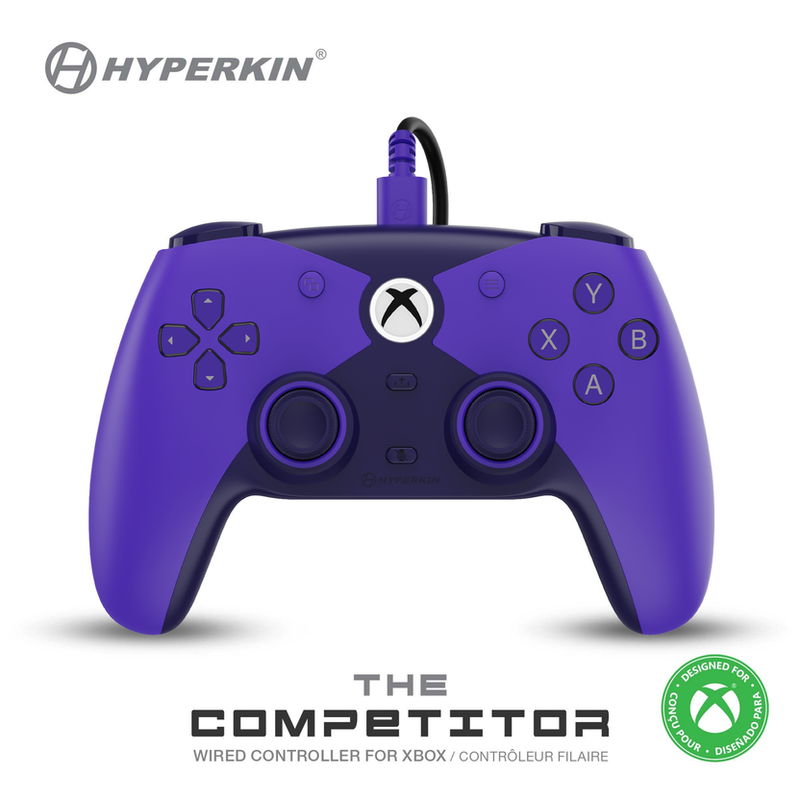 The Competitor Wired Controller Officially Licensed by XBOX For: Xbox Series X/S, Xbox One, Windows 10/11