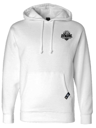 Dynamic Card Collectors Pullover Hoodie White with Black Logo