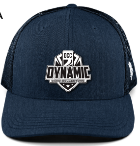 Dynamic Card Collectors Trucker Hat Snapback Navy w/ Black Logo