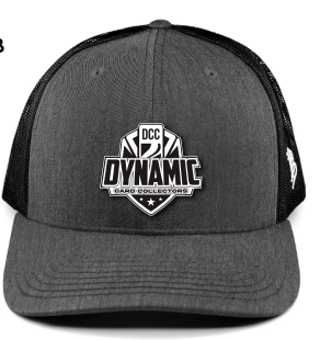 Dynamic Card Collectors Trucker Hat Snapback Charcoal w/ Black Logo