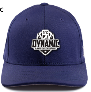 Dynamic Card Collectors Flex Fit Hat Navy Black Logo