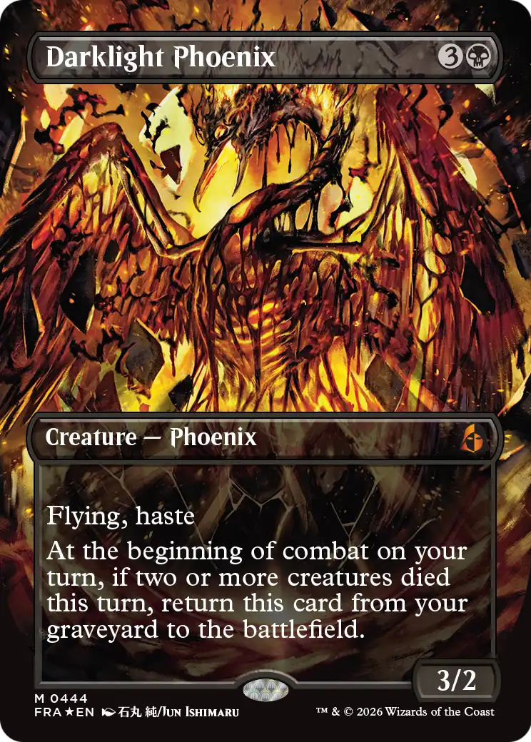 Darklight Phoenix (Borderless) (0444) [Reality Fracture]