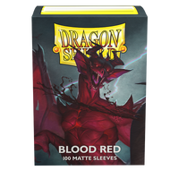 Dragon Shield: Standard 100ct Sleeves - Blood Red (Matte)