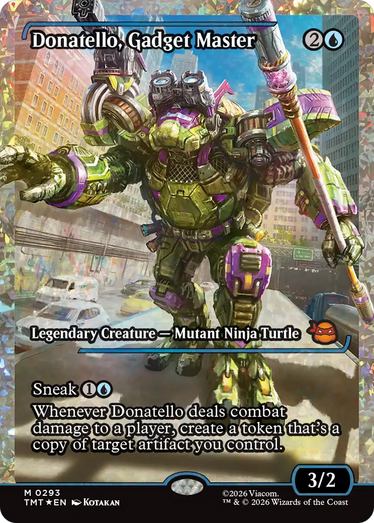 Donatello, Gadget Master (Showcase) (Fracture Foil) [Teenage Mutant Ninja Turtles]