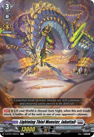 Lightning Thief Monster, Jabattail (D-BT01/082EN) [Genesis of the Five Greats]