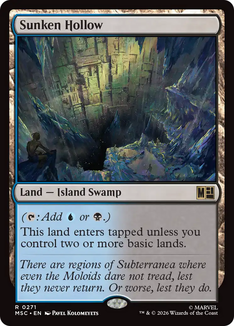 Sunken Hollow (Surge Foil) [Marvel Super Heroes Commander]