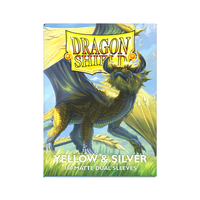Dragon Shield: Standard 100ct Sleeves - Yellow & Silver (Dual Matte)