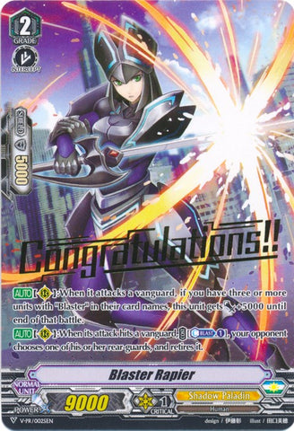 Blaster Rapier (Hot Stamped) (V-PR/0025EN) [V Promo Cards]