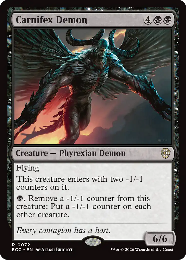 Carnifex Demon [Lorwyn Eclipsed Commander]