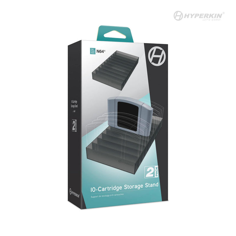 Hyperkin 10-Cartridge Storage Stand (2 Pack) For: N64®