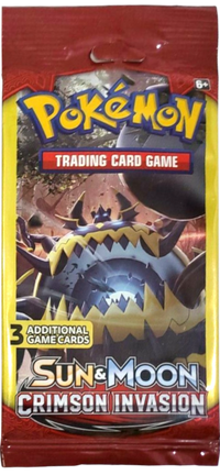 Sun & Moon: Crimson Invasion - 3-Card Booster Pack