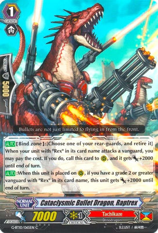 Cataclysmic Bullet Dragon, Raptrex (G-BT10/065EN) [Raging Clash of the Blade Fangs]