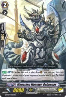 Menacing Monster, Golmenas (G-BT07/076EN) [Glorious Bravery of Radiant Sword]