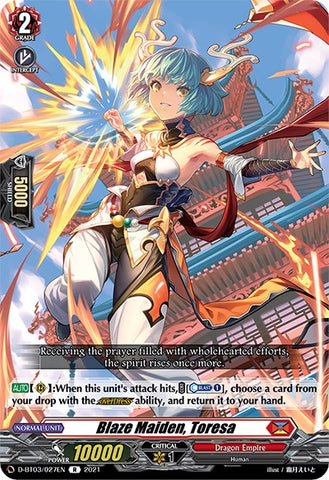 Blaze Maiden, Toresa (D-BT03/027EN) [Advance of Intertwined Stars]