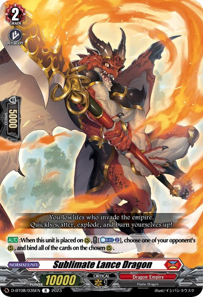 Sublimate Lance Dragon (D-BT08/035EN) [Minerva Rising]