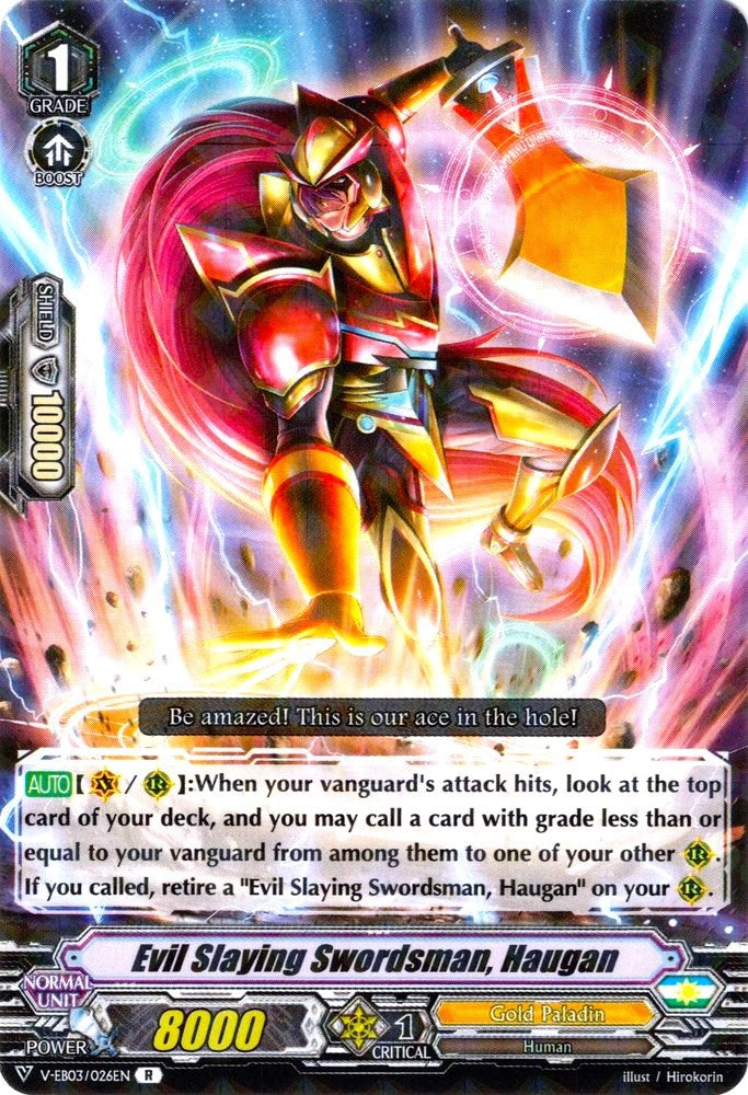 Evil Slaying Swordsman, Haugan (V-EB03/026EN) [ULTRARARE MIRACLE COLLECTION]