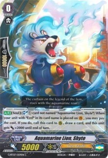 Aquamarine Lion, Shyte (G-BT07/059EN) [Glorious Bravery of Radiant Sword]