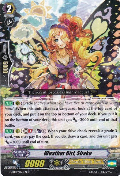 Weather Girl, Shake (G-BT12/053EN) [Dragon King's Awakening]