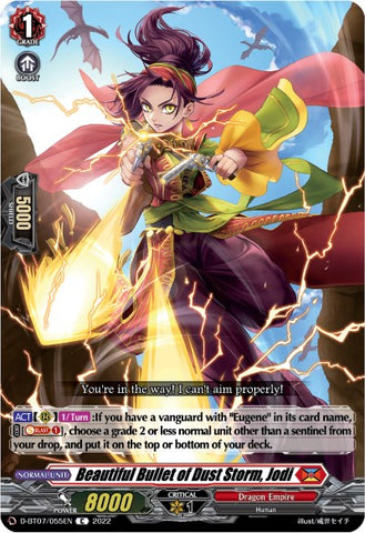 Beautiful Bullet of Dust Storm, Jodi (D-BT07/055EN) [Raging Flames Against Emerald Storm]