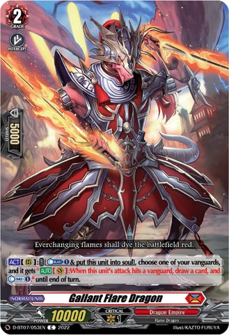 Gallant Flare Dragon (D-BT07/053EN) [Raging Flames Against Emerald Storm]