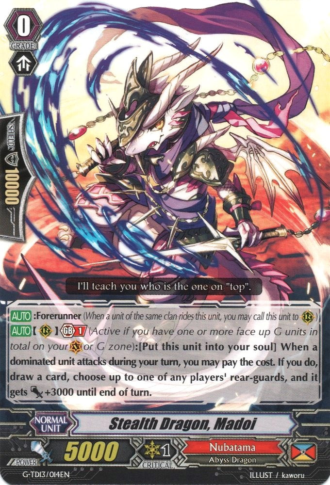 Stealth Dragon, Madoi (G-TD13/014EN) [Evil Eye Sovereign]