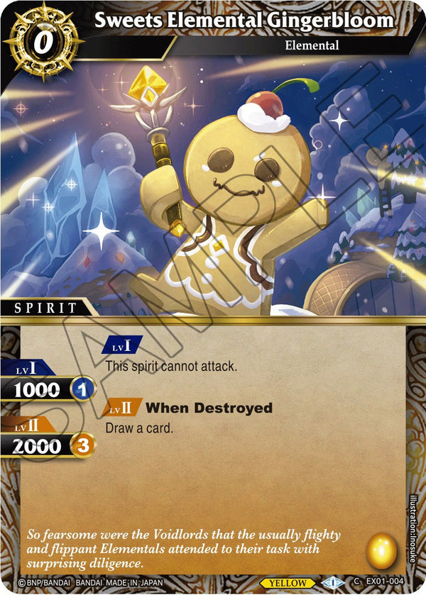 Sweets Elemental Gingerbloom (EX01-004) [Expansion Set 01: Elemental Spark]