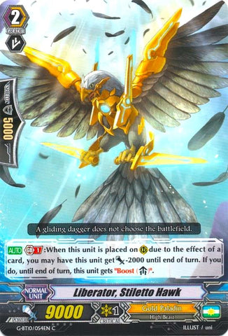 Liberator, Stiletto Hawk (G-BT10/054EN) [Raging Clash of the Blade Fangs]