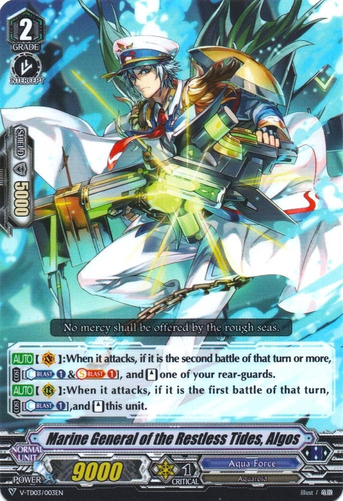 Marine General of the Restless Tides, Algos (V-TD03/003EN) [Leon Soryu]