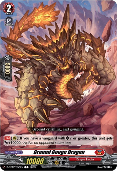 Ground Gouge Dragon (D-BT12/058EN) [Evenfall Onslaught]