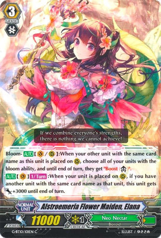 Alstroemeria Flower Maiden, Elana (G-BT10/101EN) [Raging Clash of the Blade Fangs]