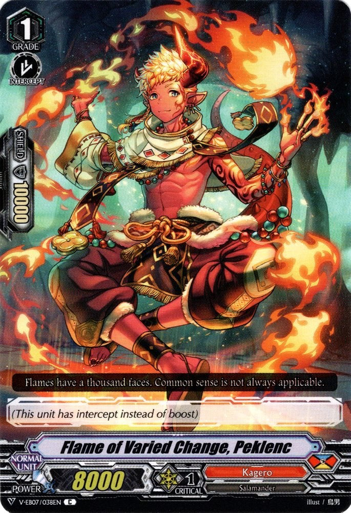 Flame of Varied Change, Peklenc (V-EB07/038EN) [The Heroic Evolution]