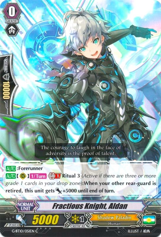 Fractious Knight, Aldan (G-BT10/051EN) [Raging Clash of the Blade Fangs]