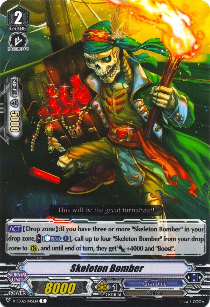 Skeleton Bomber (V-EB02/045EN) [Champions of the Asia Circuit]