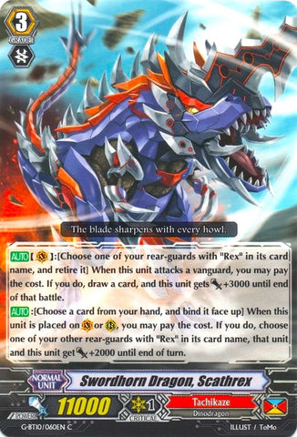 Swordhorn Dragon, Scatherex (G-BT10/060EN) [Raging Clash of the Blade Fangs]