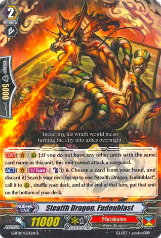 Stealth Dragon, Fudoublast (G-BT10/034EN) [Raging Clash of the Blade Fangs]