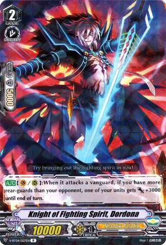 Knight of Fightingirit, Dordona (V-BT04/027EN) [Vilest! Deletor]