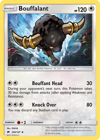 Bouffalant (108/147) [Sun & Moon: Burning Shadows]