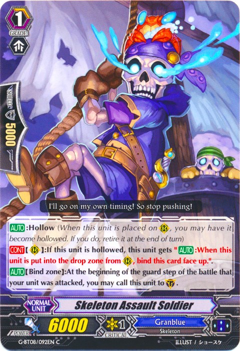 Skeleton Assault Soldier (G-BT08/092EN) [Absolute Judgment]