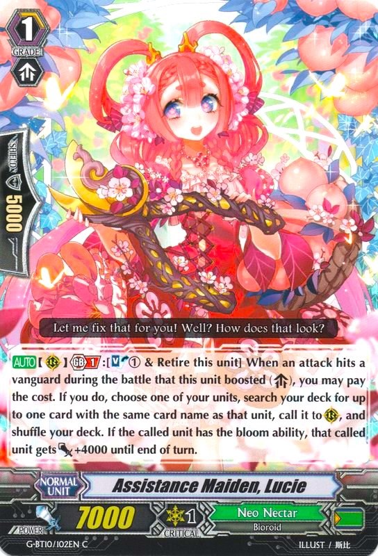 Assistant Maiden, Lucie (G-BT10/102EN) [Raging Clash of the Blade Fangs]