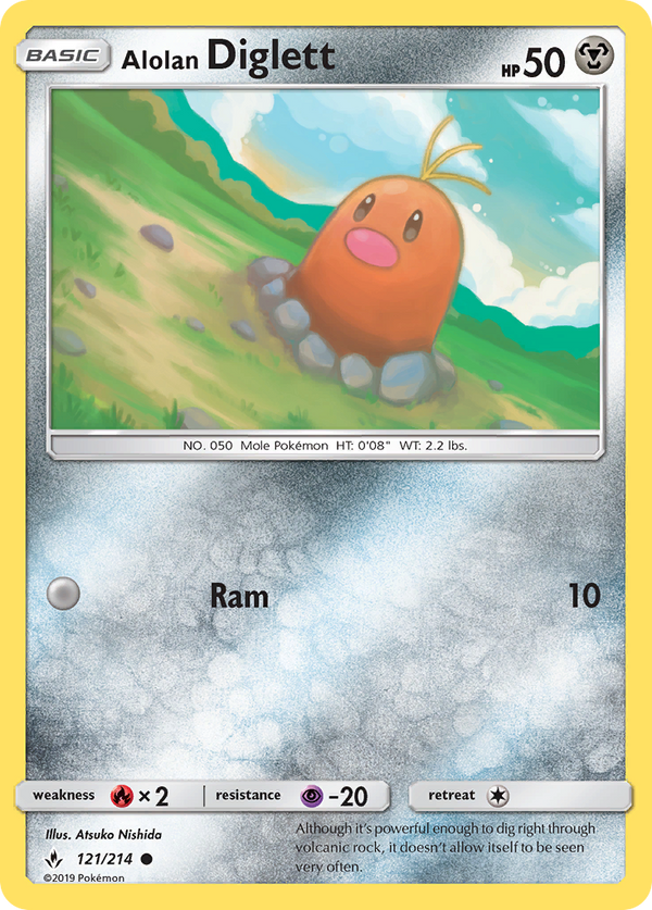Alolan Diglett (121/214) [Sun & Moon: Unbroken Bonds]