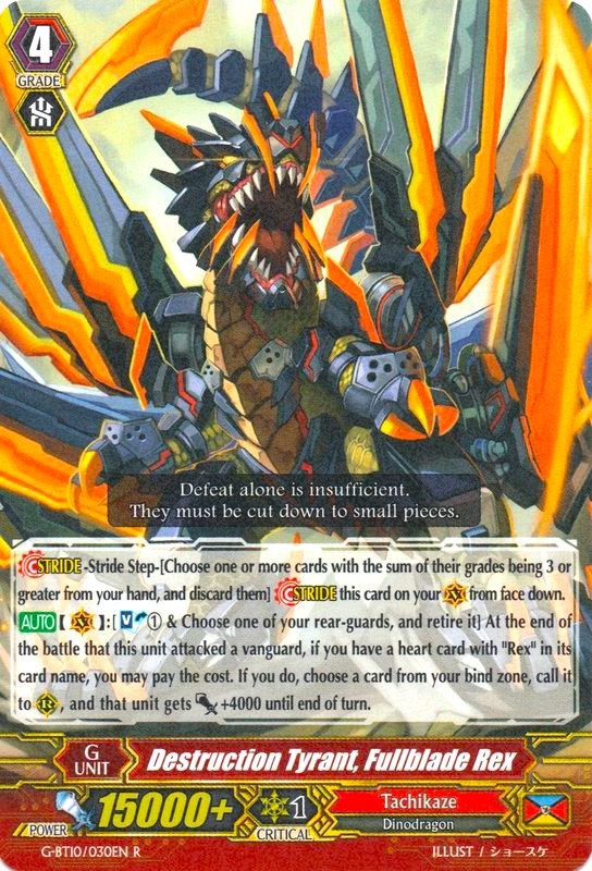 Destruction Tyrant, Fullblade Rex (G-BT10/030EN) [Raging Clash of the Blade Fangs]